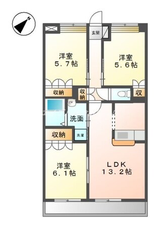 メルヴェイユの物件間取画像